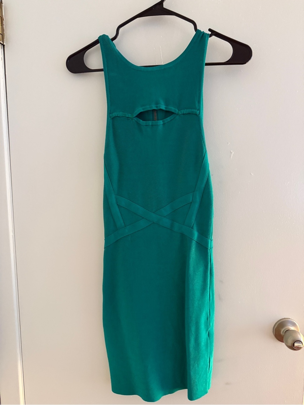 bebe Teal Bodycon Dress
